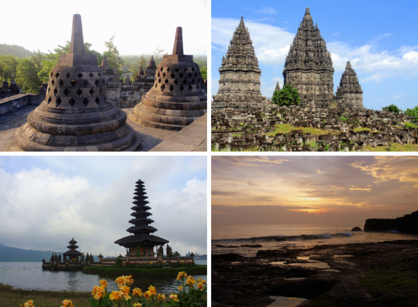 Indonesie-Bali-Java-tempel-Borobudur-Prambanan-Tanah Lot-Pura Ulun Danu Bratan