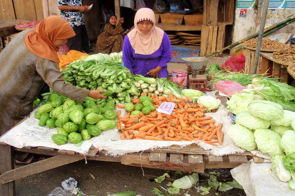 Indonesie-Java-markt-eten