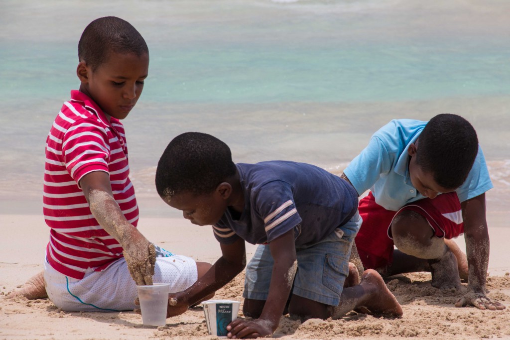 Dominicaanse Republiek-Macao-strand-kinderen
