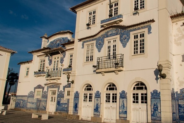 Portugal-Centro de Portugal-Aveiro-treinstation-azulejos